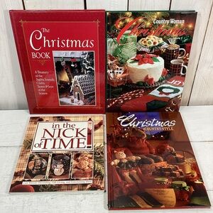 Four Christmas Decorating, Crafts, Recipe Books
